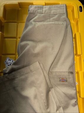 Dickies Men’s Tan Work Chinos - Straight Leg